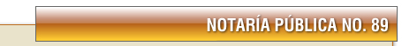 Notaria 89 NL